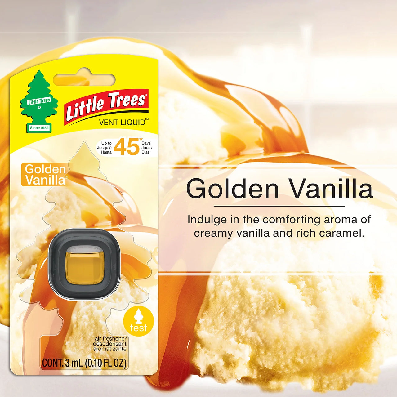 LITTLE TREES-Liquid for Vents-Golden Vanilla-3ml