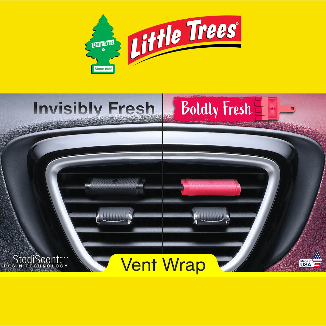 LITTLE TREES-Vent Wrap-New Car- 4 pcs in 1 pack