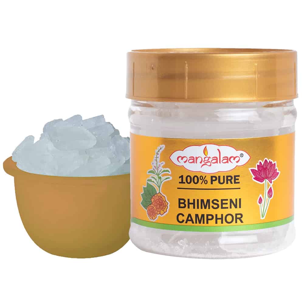 MANGALAM ORGANICS-Bhimseni Camphor-Jar-20g