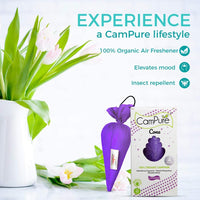 Thumbnail for Mangalam CamPure-Camphor Cone (Lavender) - Room, Car and Air Freshener & Mosquito Repellent