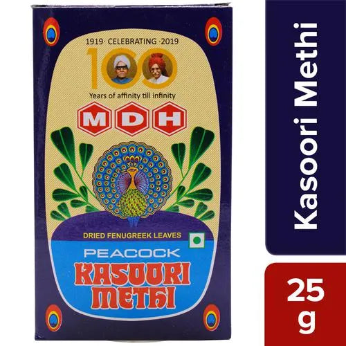 MDH-Peacock Kasoori Methi 25gm Carton