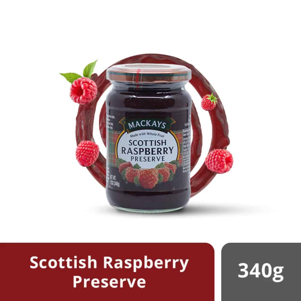MACKAYS-Scottish Raspberry Preserve-340g