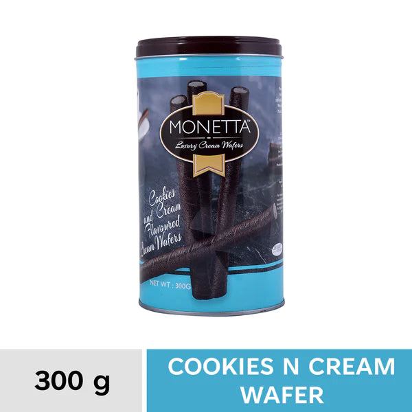 MONETTA-Wafer Roll-Cookies and Cream Flavour-300g