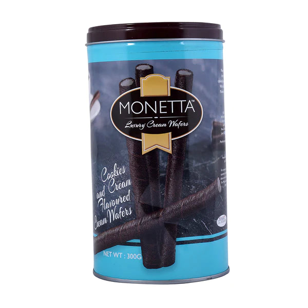 MONETTA-Wafer Roll-Cookies and Cream Flavour-300g