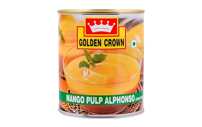 GOLDEN CROWN - Alphonso Mango Pulp - 20.4Kg  (Pack of 24 x 850gm Each)