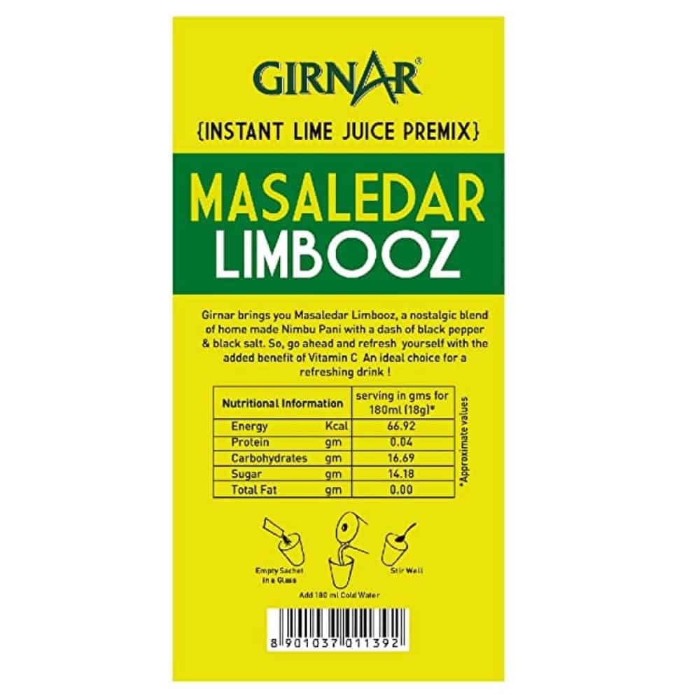 GIRNAR-Masaledar Limbooz -180g