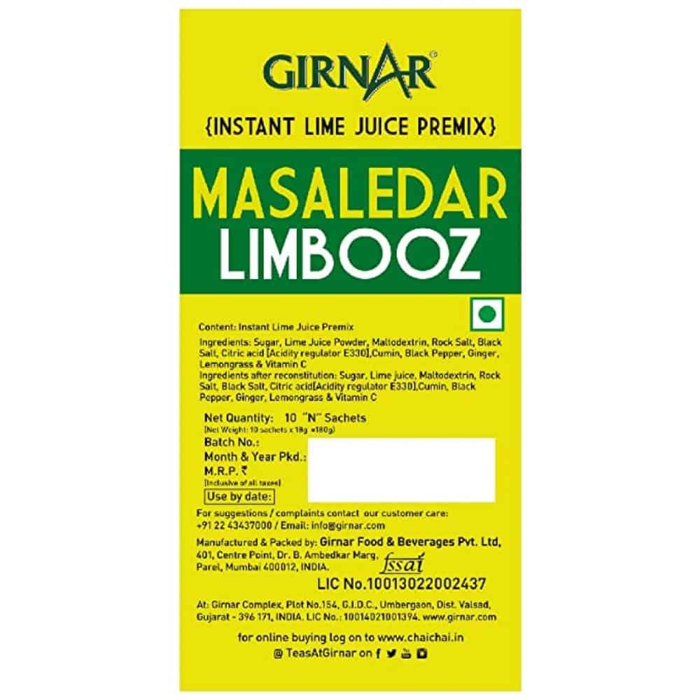 GIRNAR-Masaledar Limbooz -180g