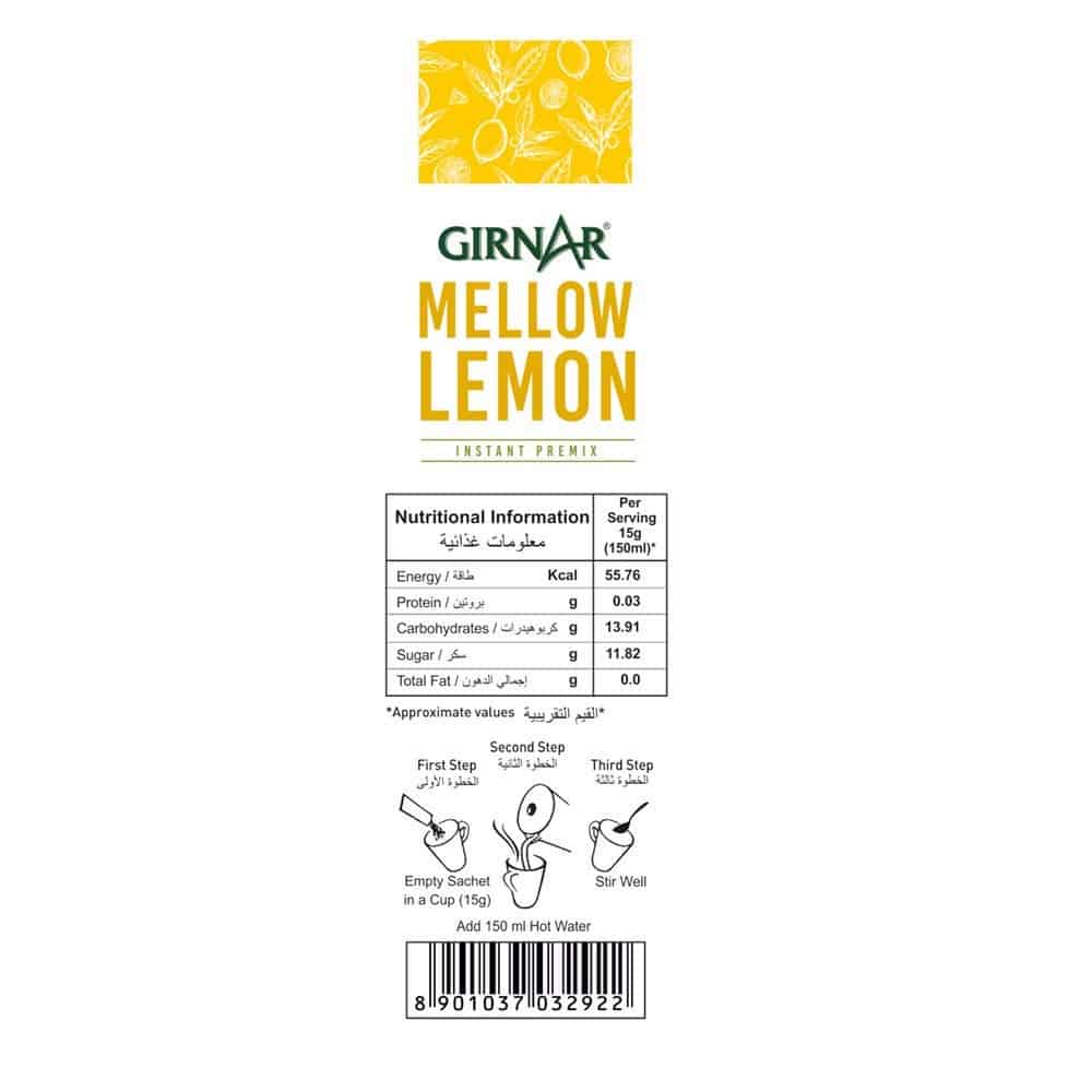 GIRNAR- Instant Premix Mellow Lemon -10 Sachets