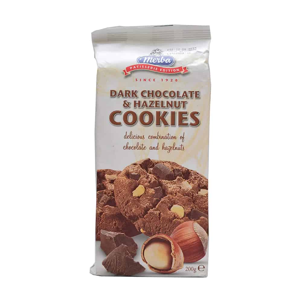 MERBA-Dark Chocolate Hazelnut Cookies-200g