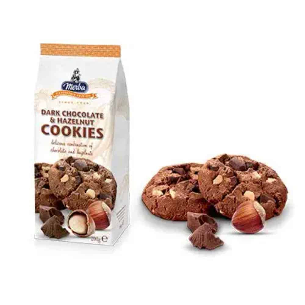 MERBA-Dark Chocolate Hazelnut Cookies-200g