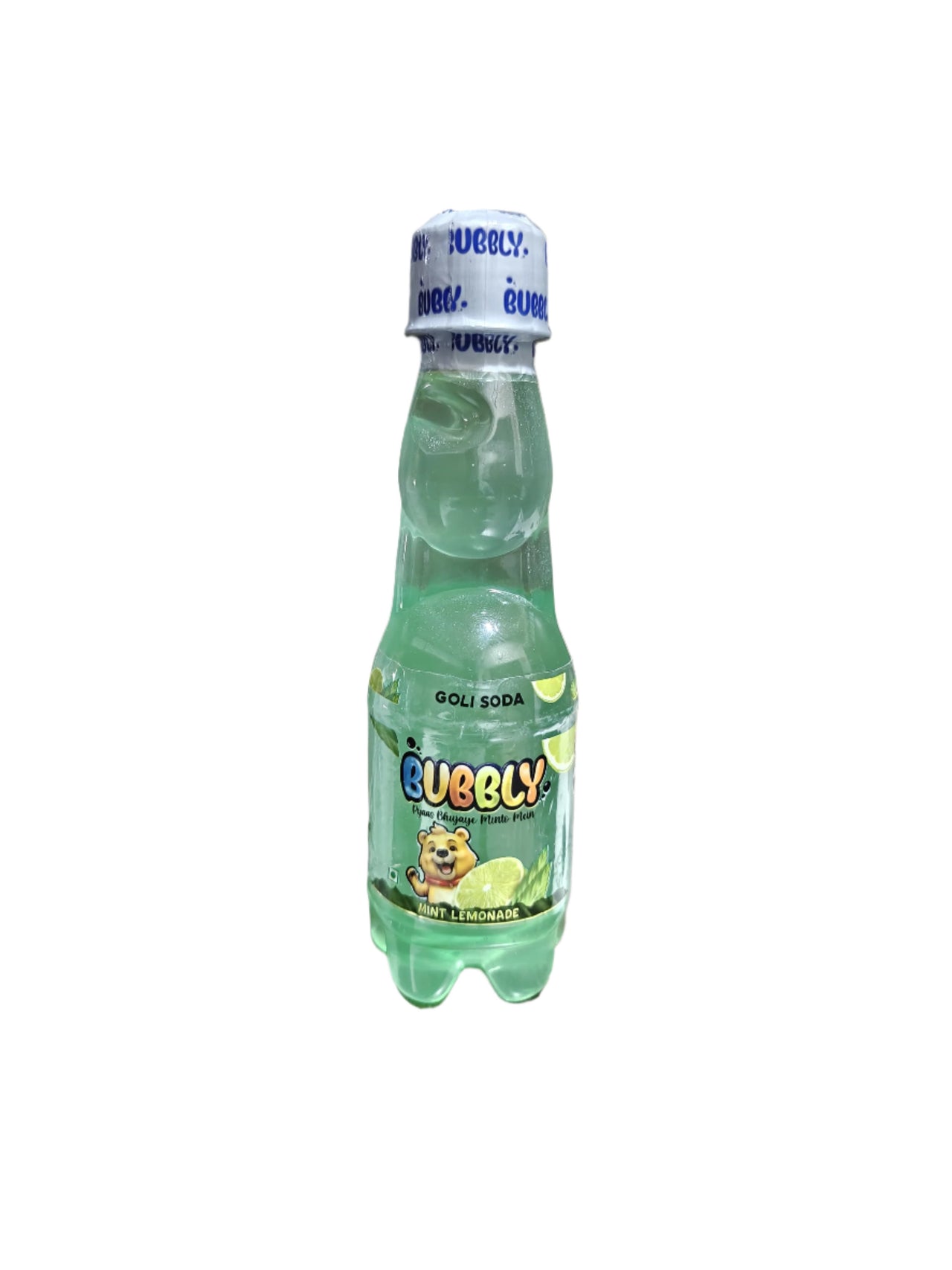 BUBBLY - Lime with Mint Goli Soda 200ml (Pack of 12 Pcs)