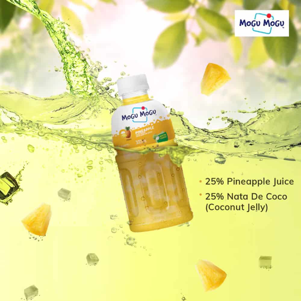 MOGU MOGU - Pineapple Juice-320ml (Pack of 24Pcs)