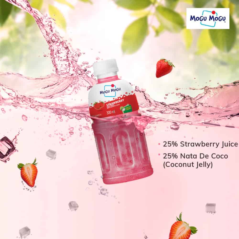 MOGU MOGU - Strawberry Juice-320ml (Pack of 24Pcs)