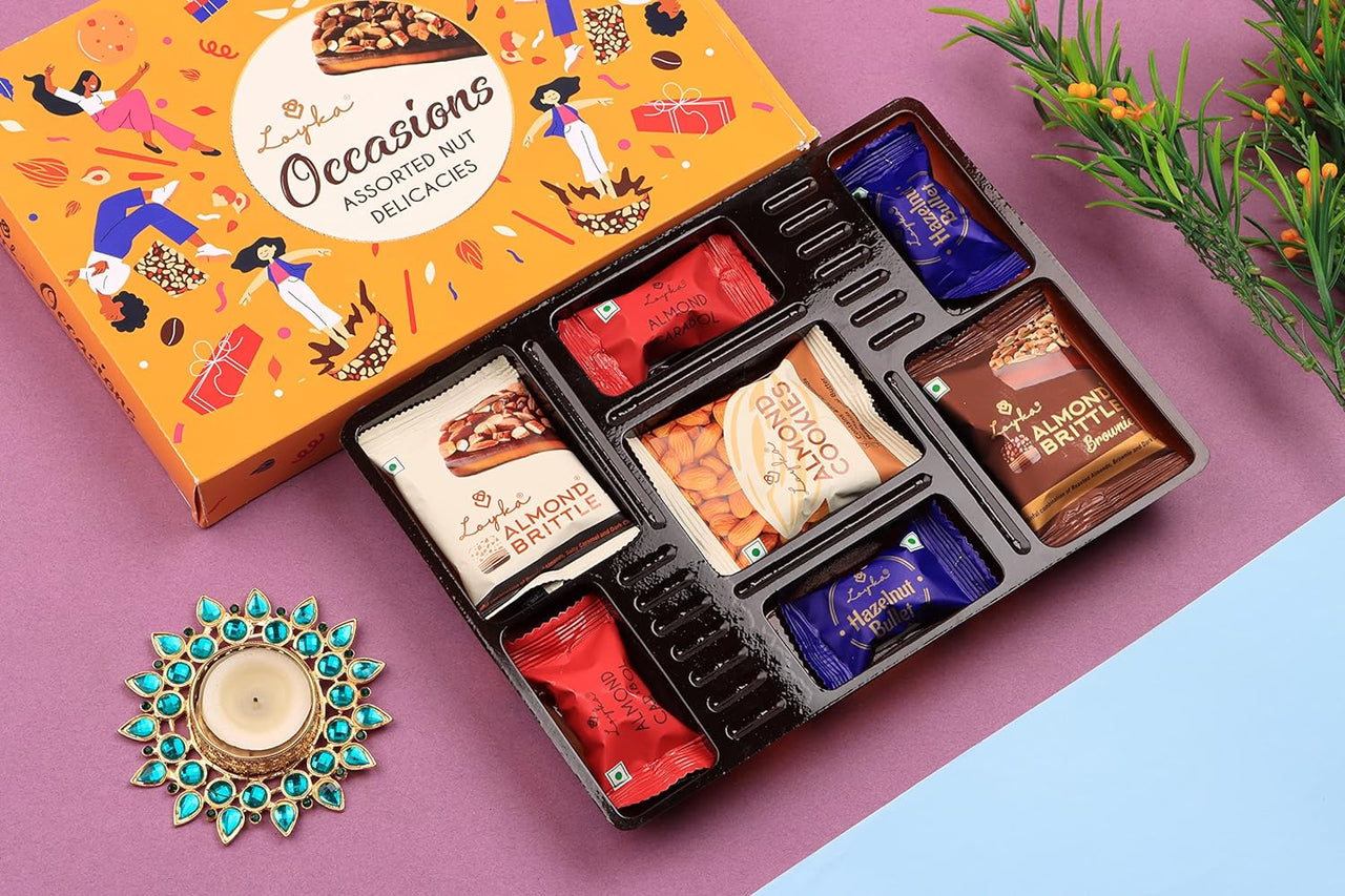 Loyka Occasions Assorted Nut Delicacies Gift Box - Gift for any occasion.