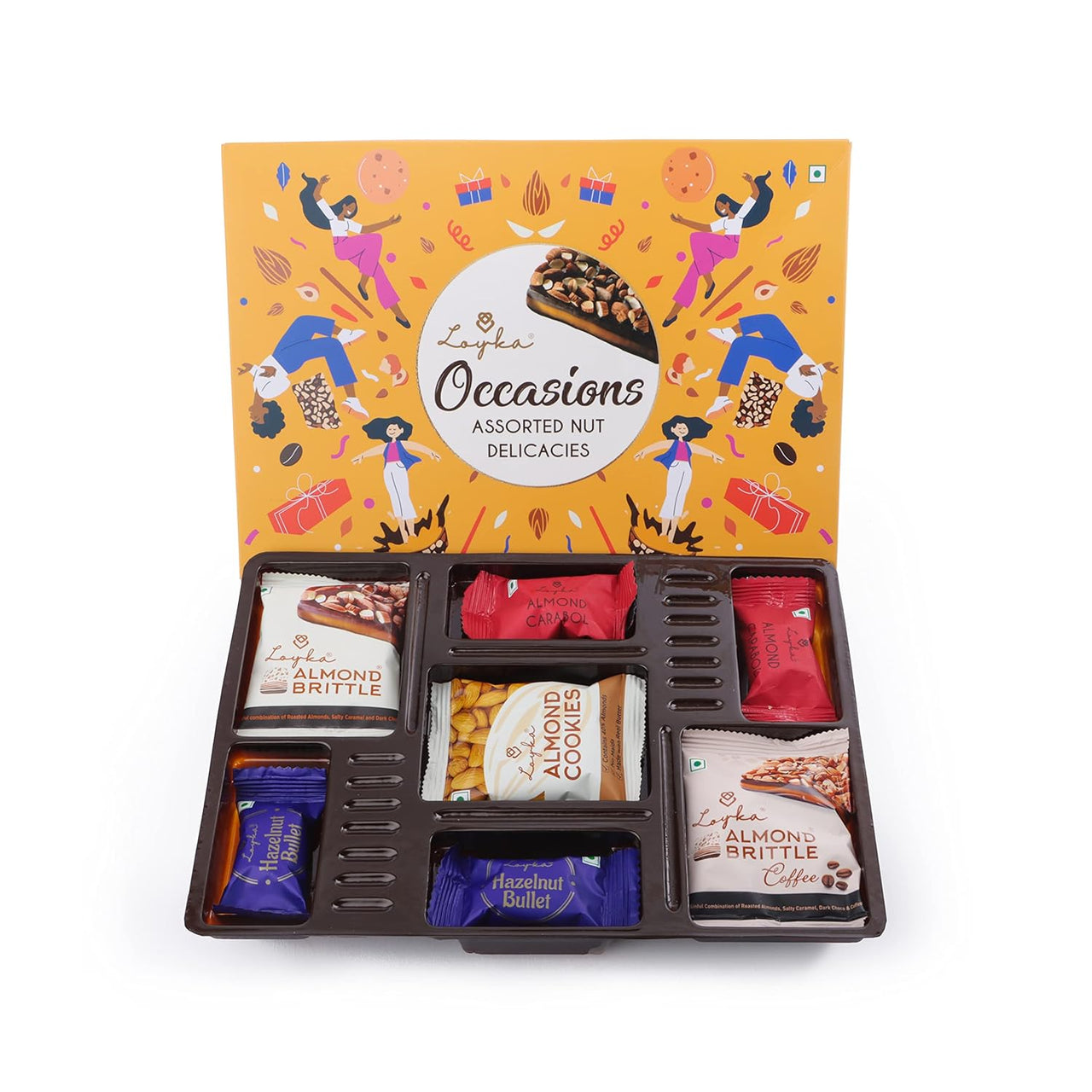 Loyka Occasions Assorted Nut Delicacies Gift Box - Gift for any occasion.