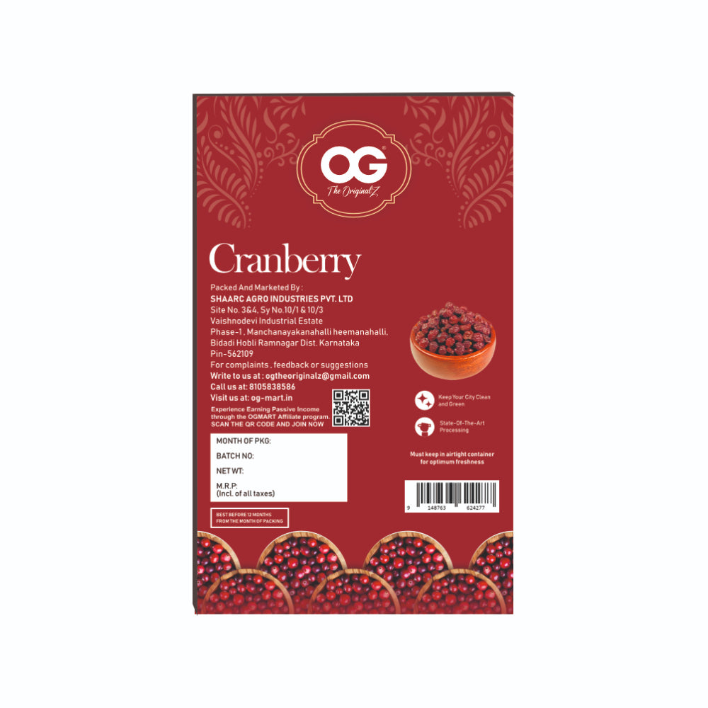 OG-Dried Cranberry 200g