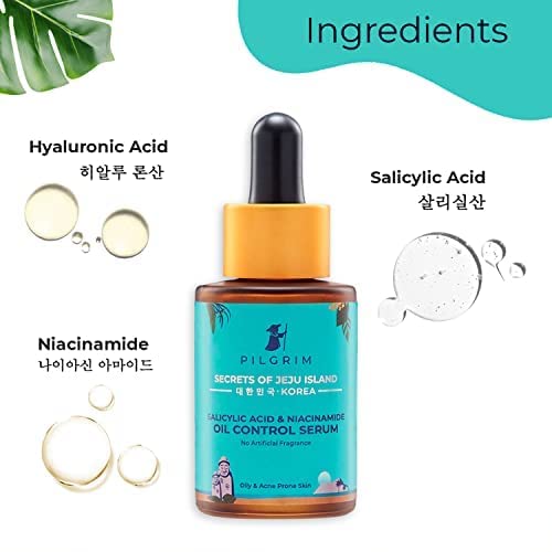 PILGRIM-  2% Salicylic Acid + 3% Niacinamide Oil Control Serum