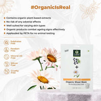 Thumbnail for ORGANIC HARVEST-Vitamin C Face Sheet Mask, Provide Instant Hydration, Suitable for All Skin Types, 100% Organic, Sulphate & Paraben Free - 20gm