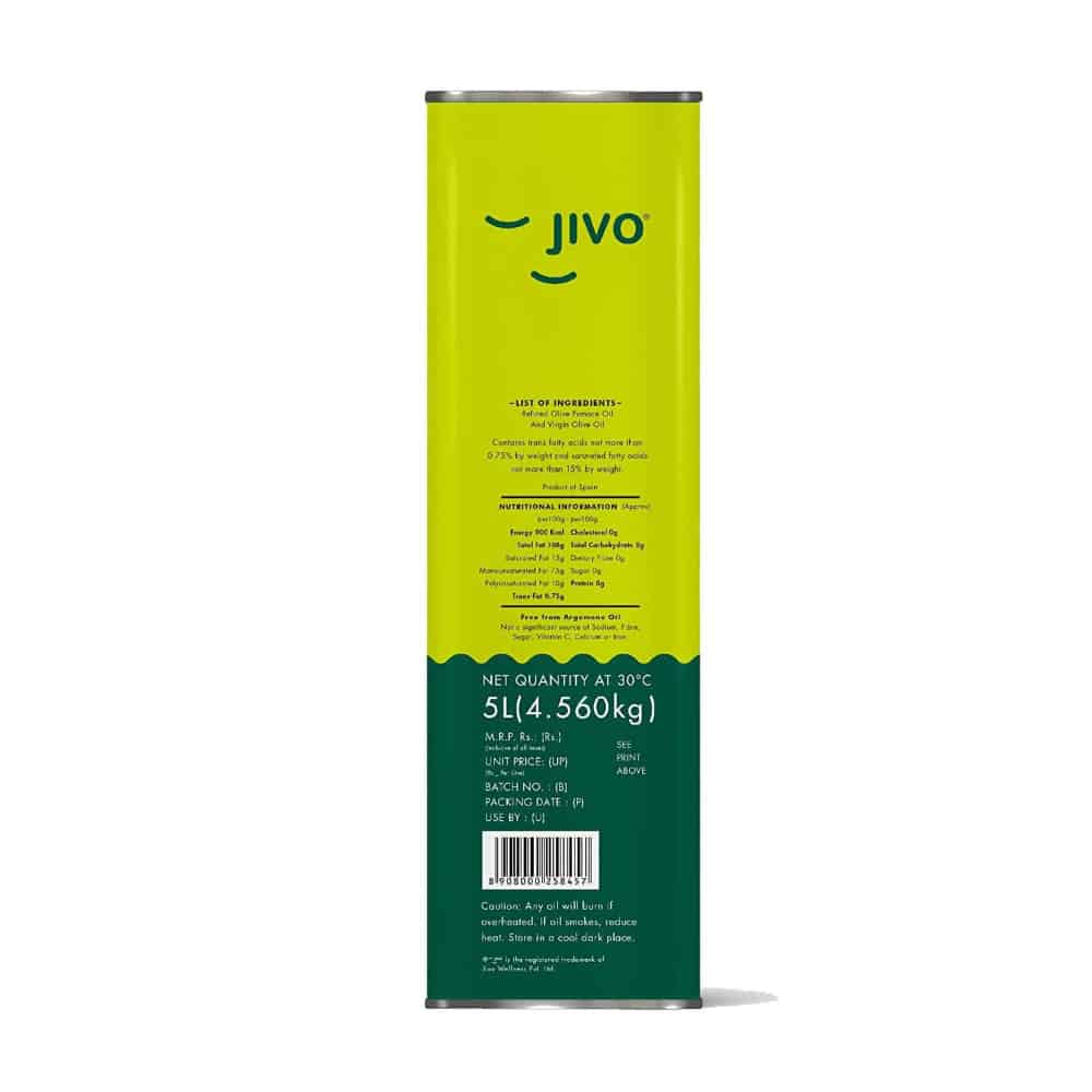 JIVO-Pomace Olive Oil-5 Ltr