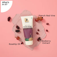 Thumbnail for PILGRIM - Anti Ageing Red Vine Face Pack & Mask 100g