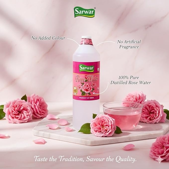 Sarwar - Rose Water 500ml| 100% Pure| Organic| Natural