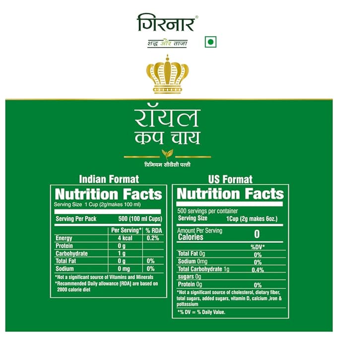 GIRNAR- Royal Cup Tea -1kg Pouch