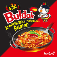 Thumbnail for SAMYANG Buldak Hot Chicken Flavor Ramen Noodles- 2X SPICY 140g-Pack of 1