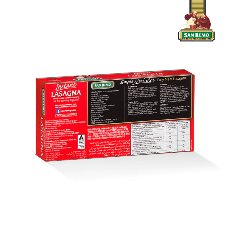 SAN REMO-Instant Lasagna-250g