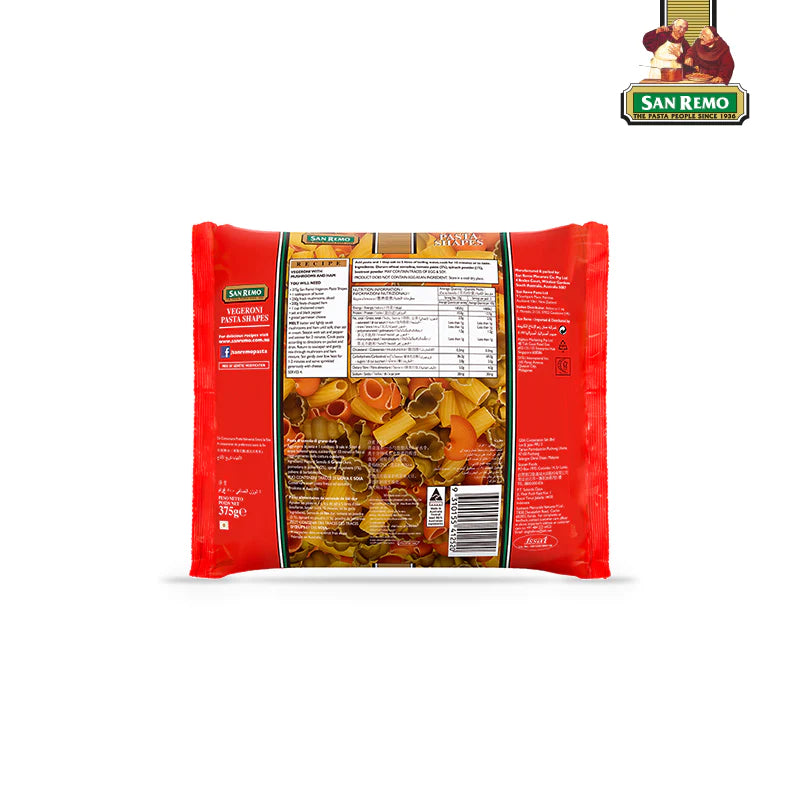 SAN REMO-Veg Pasta Shapes-375g