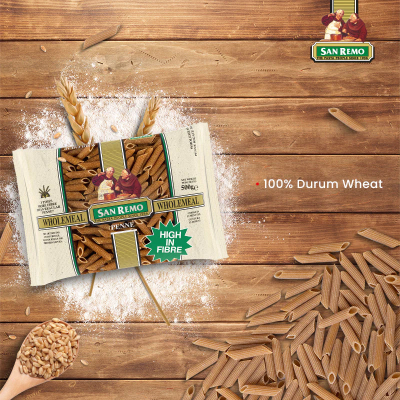 SAN REMO-Wholemeal Penne-500g