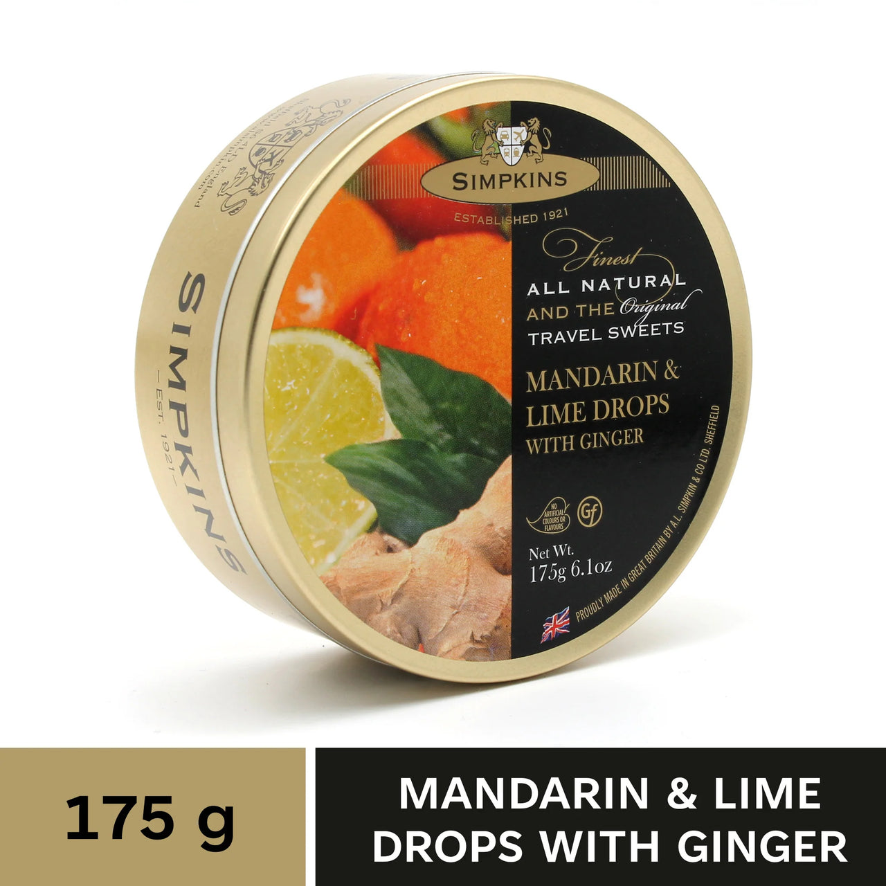 SIMPKINS-Mandarin Lime & Ginger-175g