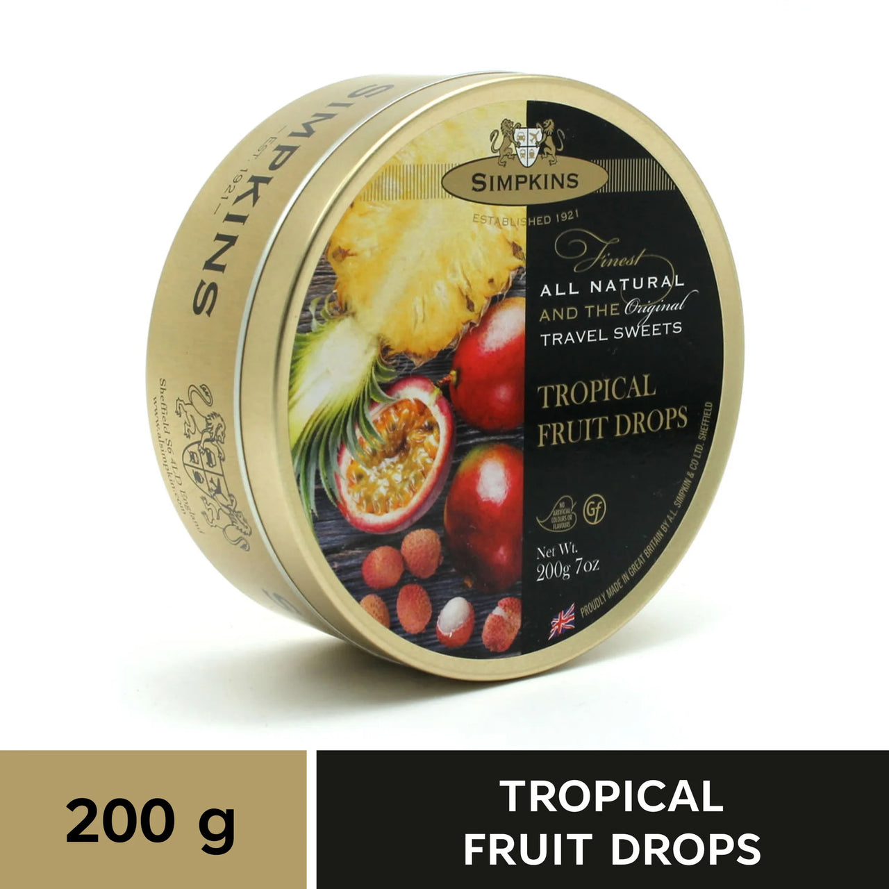 SIMPKINS-Tropical Fruit Drops-200g