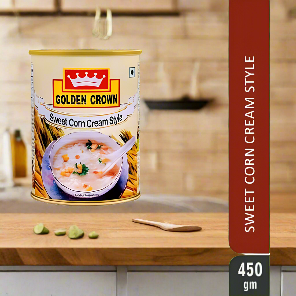 GOLDEN CROWN - Sweetcorn Cream Style-450gm (Pack of 48Pcs)