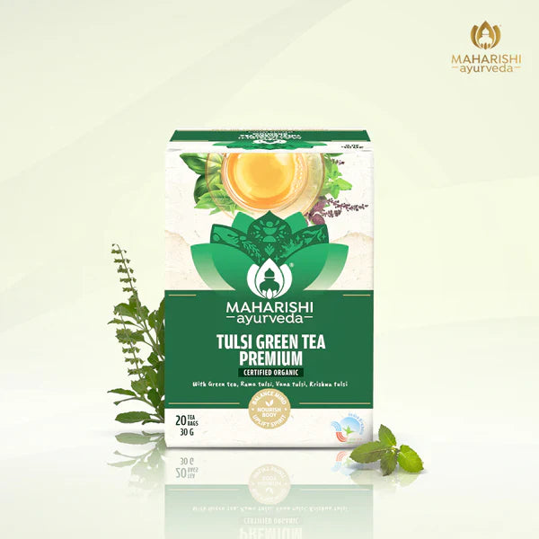 Tulsi Green Tea Premium | Organic Ayurvedic Blend 30gm