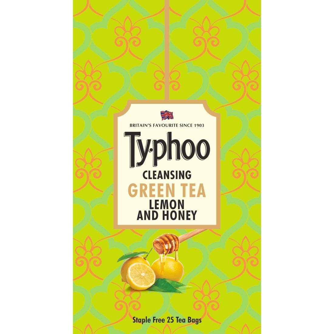 TYPHOO-Natural Green Tea Lemon and Honey-25 Bags