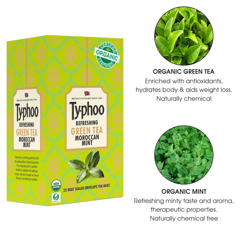 TYPHOO-Green Tea Moroccan Mint-25 Tea Bags