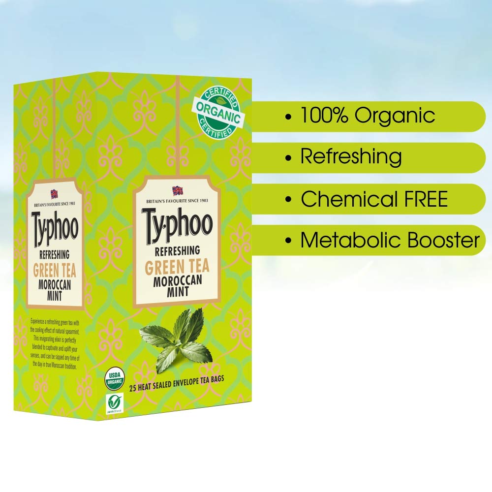 TYPHOO-Green Tea Moroccan Mint-25 Tea Bags