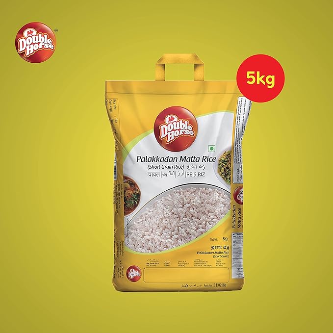 DOUBLE HORSE - Unda Matta Rice 5Kg | Red Rice | Fibre Rich