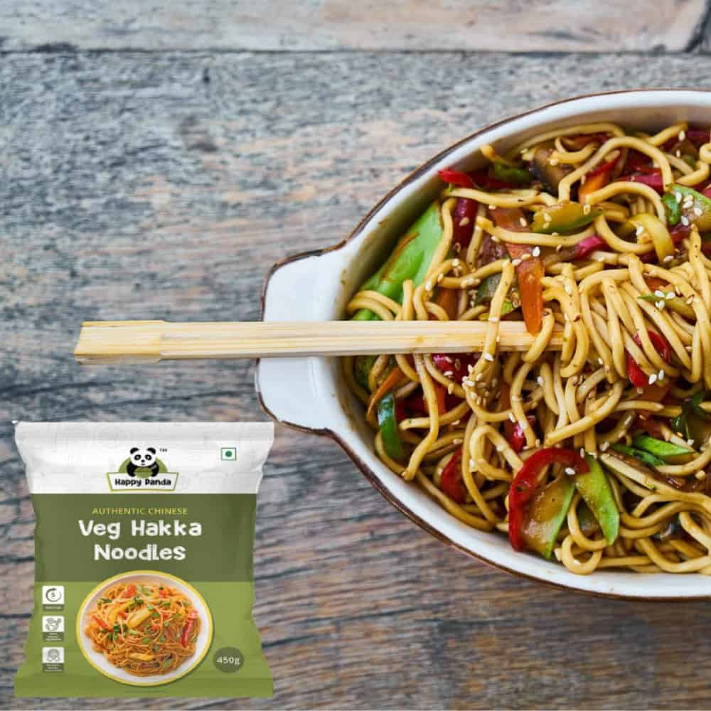 HAPPY PANDA-Veg Hakka Noodles-400g