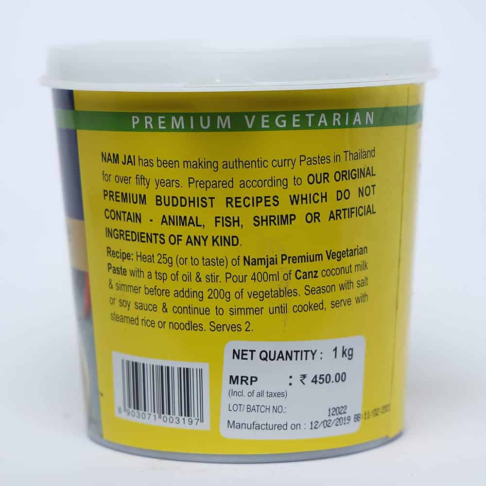 NAMJAI-Green Curry Paste-1kg-Veg