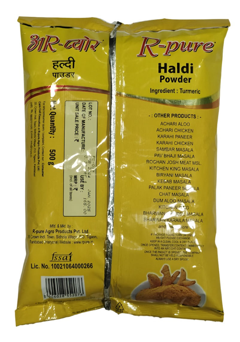 R-Pure - Turmeric/Haldi Powder 500gm