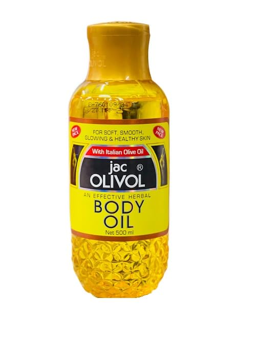 Jac Olivol Body Oil 500ml-With Italian Olive Oil-For Soft, Smooth, Glowing & Healthy Skin