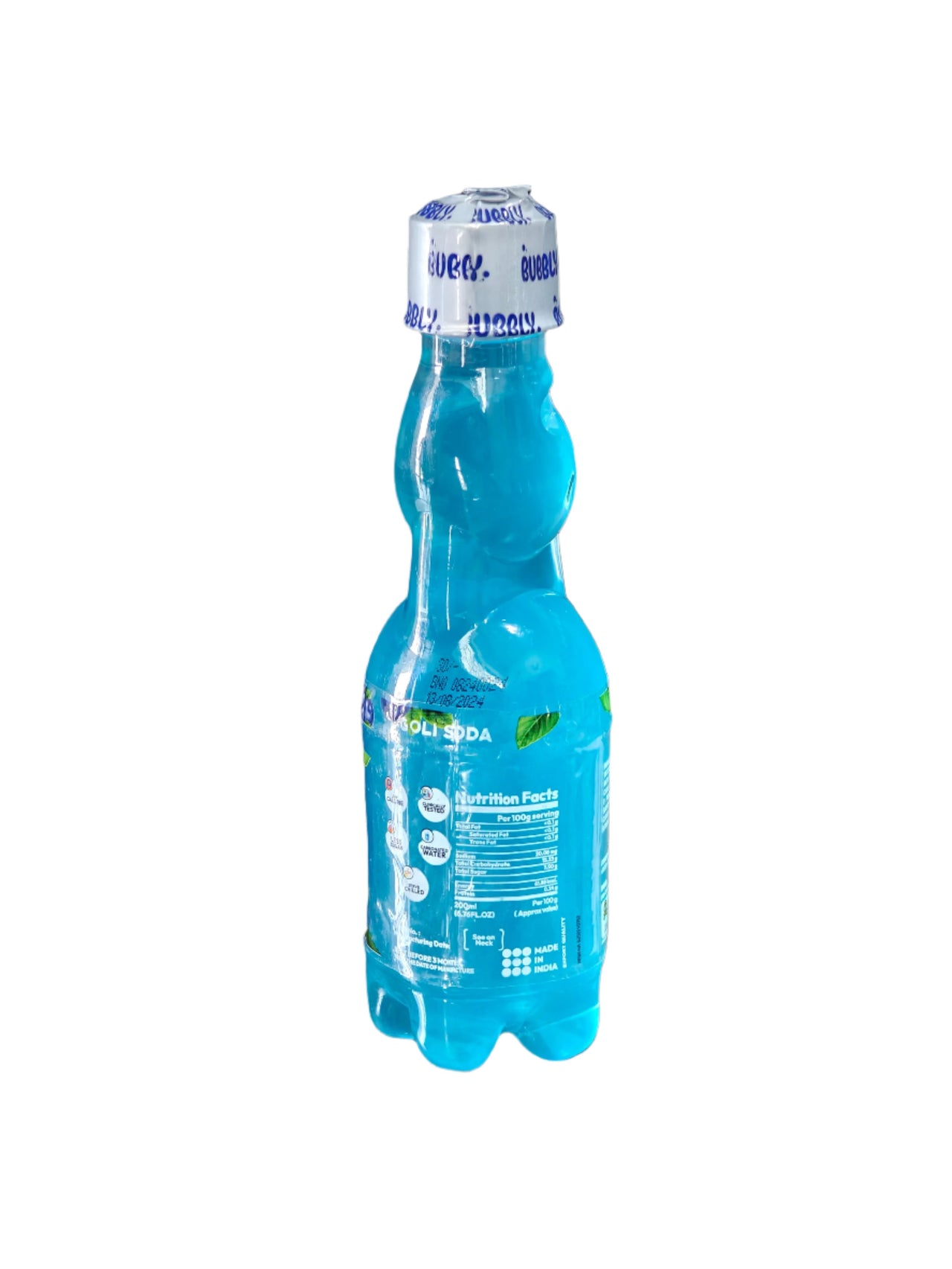 BUBBLY - Blueberry Goli Soda 200ml (Pack of 6 Pcs)