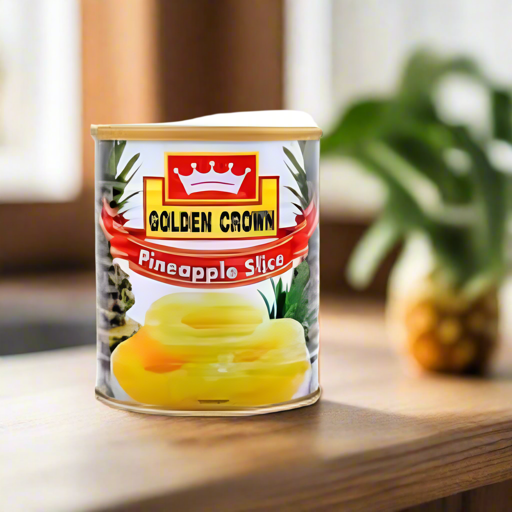 GOLDEN CROWN-Pineapple Slice in Syrup-840gm (Pack of 24Pcs)