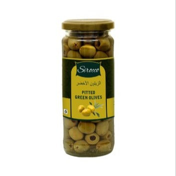 SIROCCO-Green Pitted Olives-450g