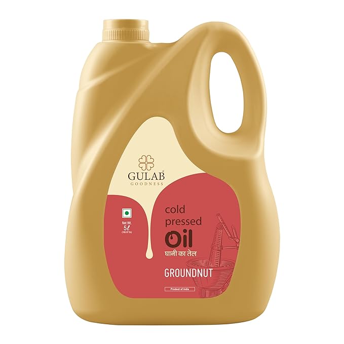 GULAB - Cold Pressed Groundnut Oil - 5 Litre | Peanut Oil