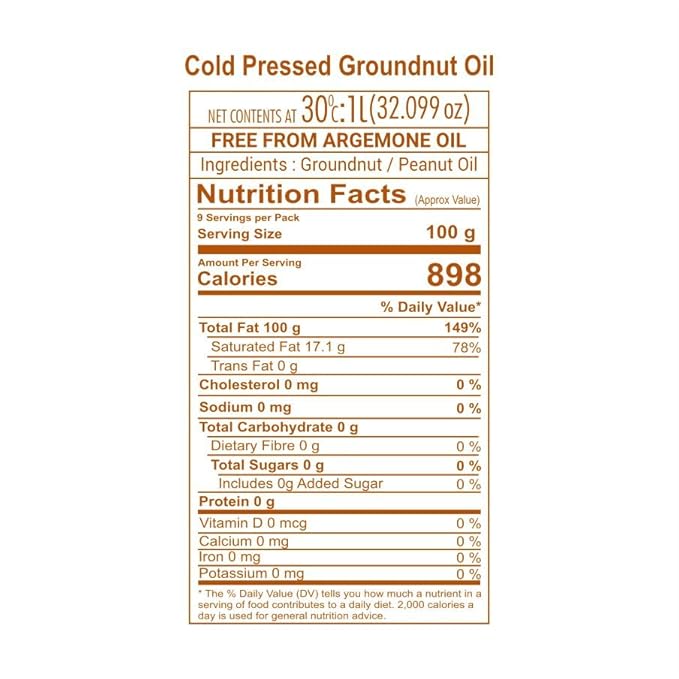 GULAB - Cold Pressed Groundnut Oil - 5 Litre | Peanut Oil