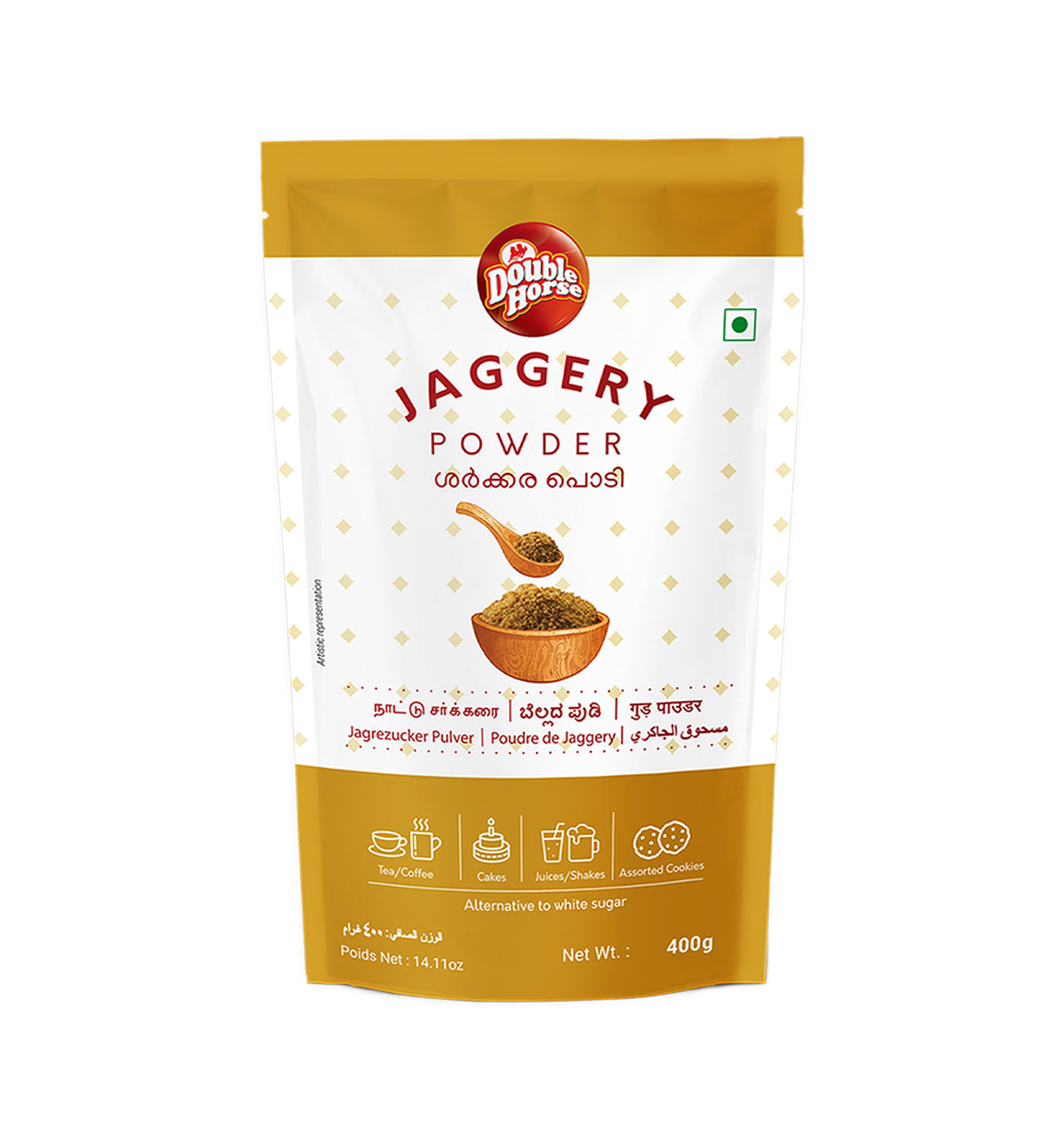 DOUBLE HORSE-Natural Jaggery Powder 400gm