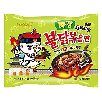 SAMYANG Buldak Jjajang Ramen Noodles- 140g-Pack of 4