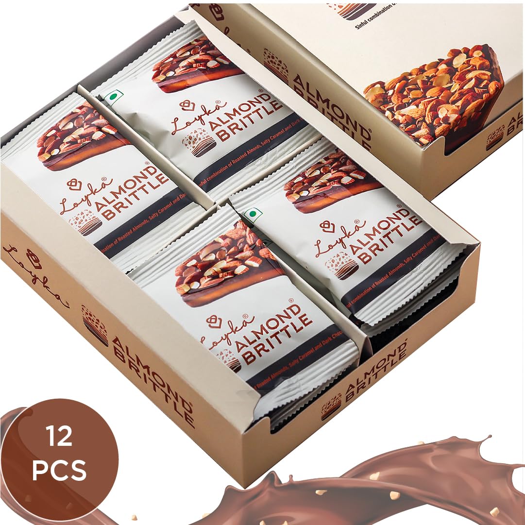 Loyka-Almond Brittle Box-204gm-12 pcs